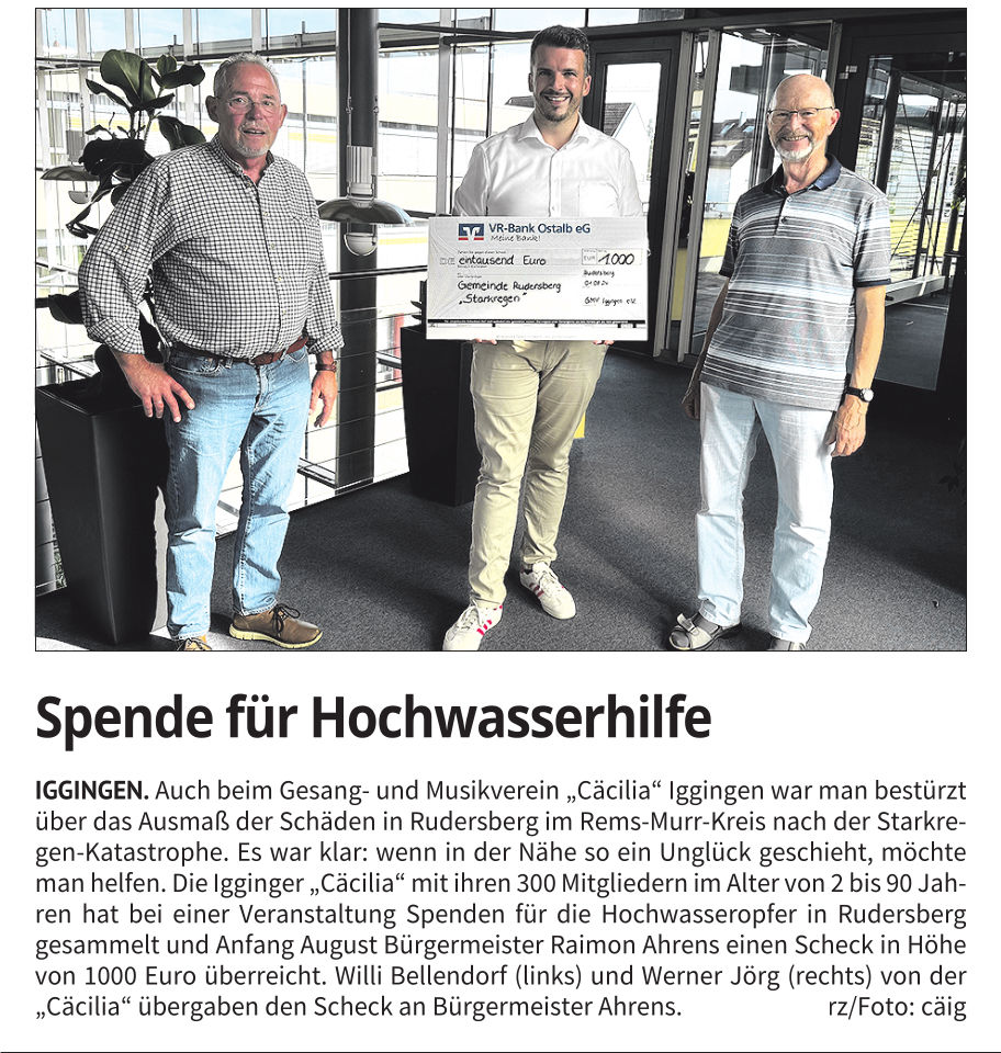 Artikel aus der Remszeitung vom August 2024